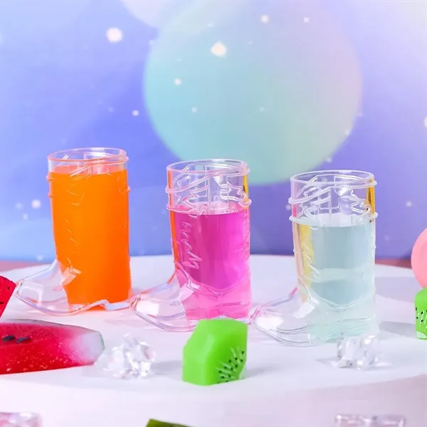 Mini Novelty Cowboy Boot Shaped Plastic Shot Glass - Mini Novelty Cowboy Boot Shaped Plastic Shot Glass - Image 4 of 7