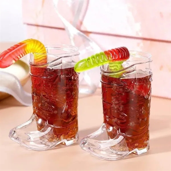 Mini Novelty Cowboy Boot Shaped Plastic Shot Glass - Mini Novelty Cowboy Boot Shaped Plastic Shot Glass - Image 7 of 7