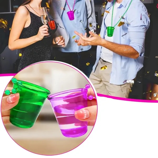 Colorful Beaded Necklace Mini Cups - Colorful Beaded Necklace Mini Cups - Image 5 of 6