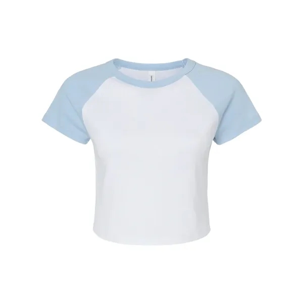 BELLA + CANVAS Women's Micro Rib Raglan Baby Tee - BELLA + CANVAS Women's Micro Rib Raglan Baby Tee - Image 3 of 16