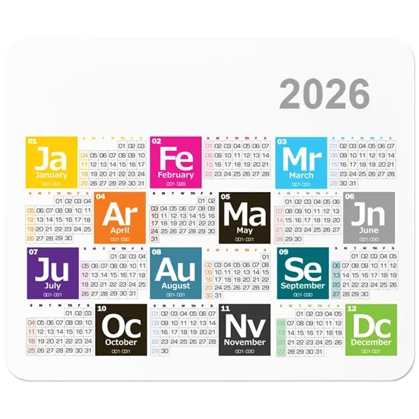 Periodic Table Calendar Mouse Pads - Periodic Table Calendar Mouse Pads - Image 1 of 1