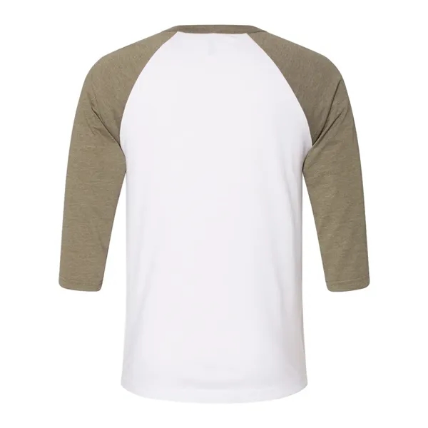 BELLA + CANVAS Unisex Three-Quarter Sleeve Baseball Tee - BELLA + CANVAS Unisex Three-Quarter Sleeve Baseball Tee - Image 61 of 89