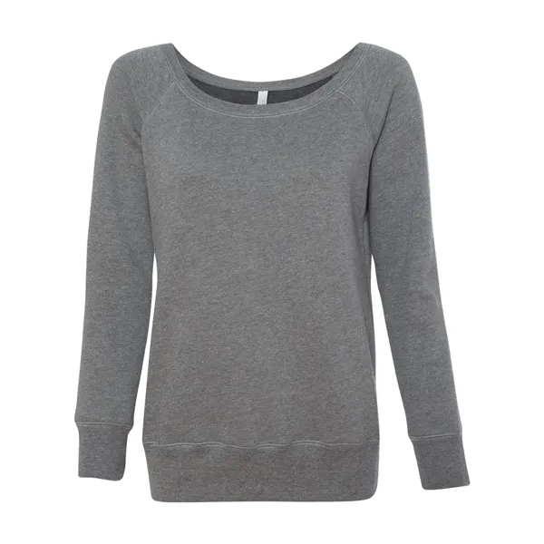 BELLA + CANVAS Women's Sponge Fleece Wide Neck Sweatshirt - BELLA + CANVAS Women's Sponge Fleece Wide Neck Sweatshirt - Image 9 of 30