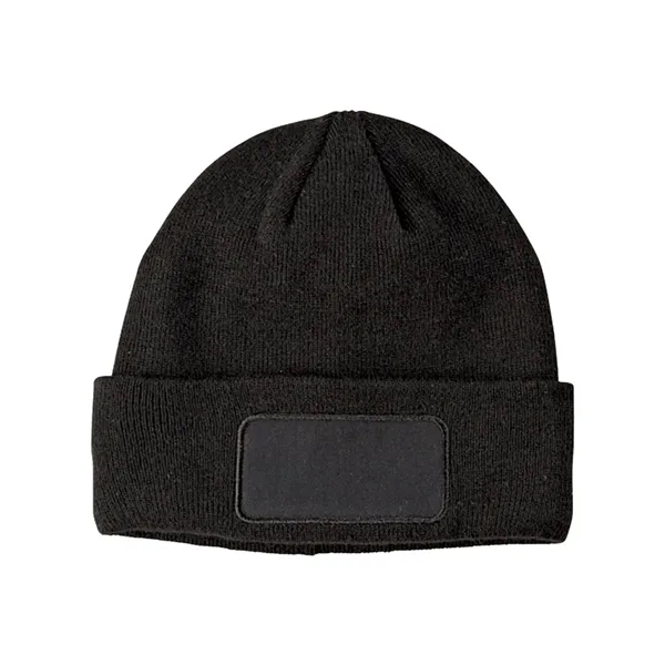 Big Accessories Patch Beanie - Big Accessories Patch Beanie - Image 1 of 6
