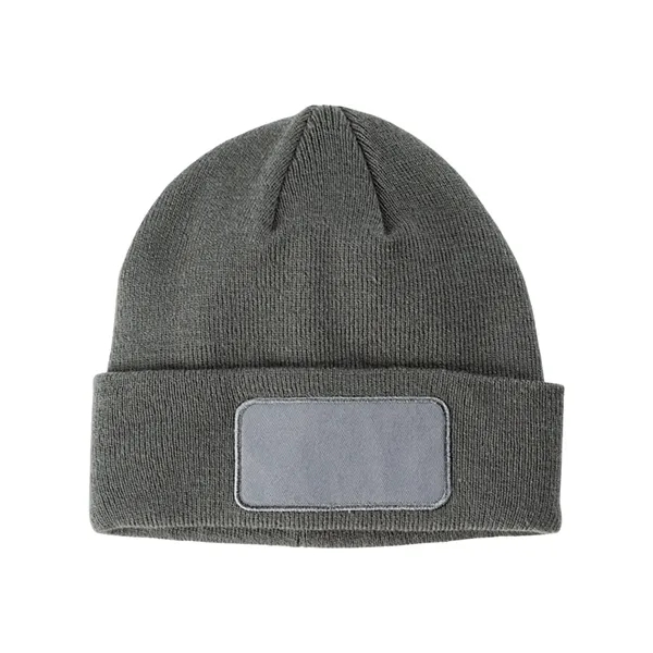 Big Accessories Patch Beanie - Big Accessories Patch Beanie - Image 3 of 6