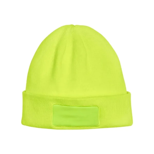 Big Accessories Patch Beanie - Big Accessories Patch Beanie - Image 6 of 6