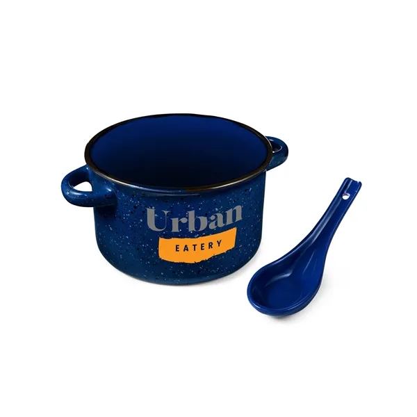Campfire 20 oz Ceramic Soup Bowl With Spoon - Campfire 20 oz Ceramic Soup Bowl With Spoon - Image 5 of 15
