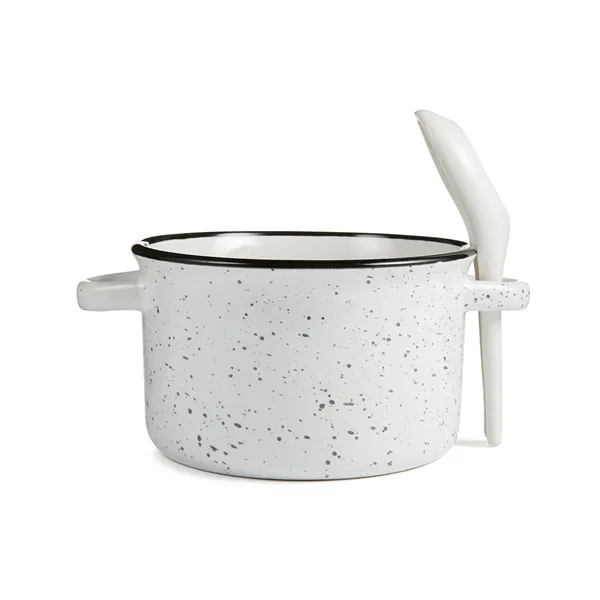Campfire 20 oz Ceramic Soup Bowl With Spoon - Campfire 20 oz Ceramic Soup Bowl With Spoon - Image 15 of 15