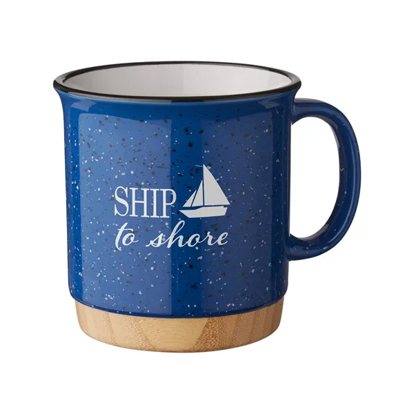 15 oz Campfire Mug With Bamboo Base - 15 oz Campfire Mug With Bamboo Base - Image 0 of 7