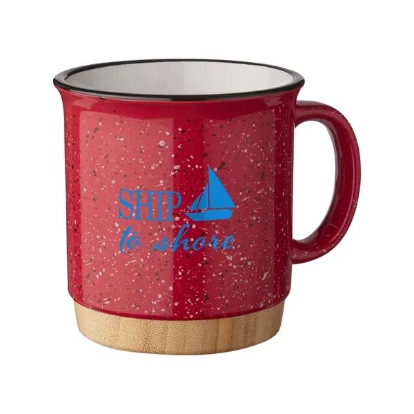 15 oz Campfire Mug With Bamboo Base - 15 oz Campfire Mug With Bamboo Base - Image 4 of 7