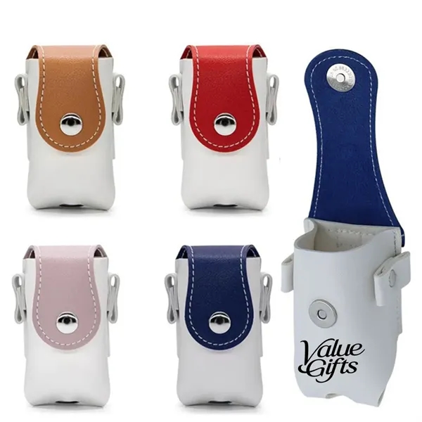 Custom Mini Portable Leather Golf Ball Storage Bag - Custom Mini Portable Leather Golf Ball Storage Bag - Image 0 of 2