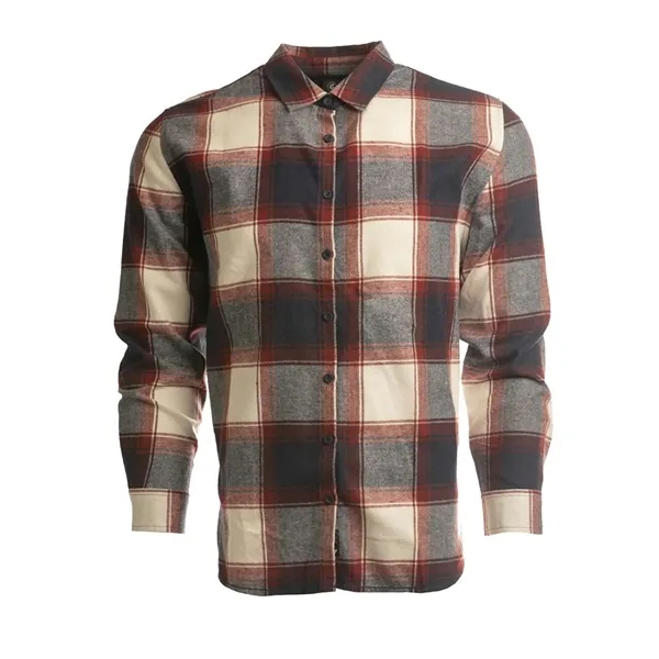 Burnside Women's No Pocket Yarn-Dyed Flannel Shirt - Burnside Women's No Pocket Yarn-Dyed Flannel Shirt - Image 4 of 7
