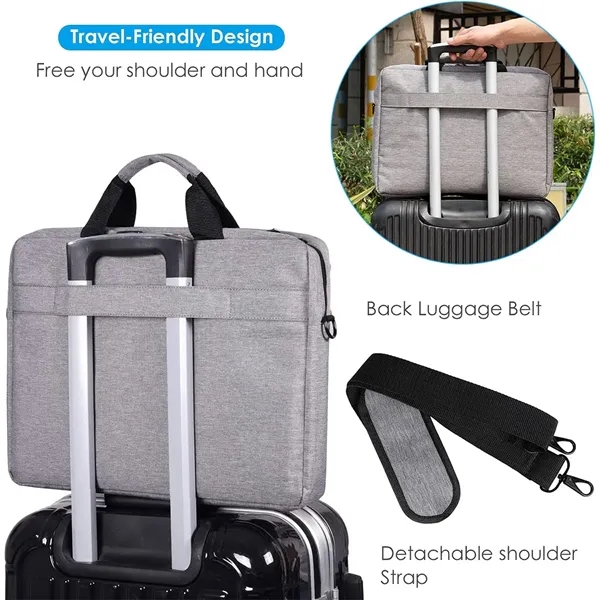 Custom Laptop Shoulder Bag Briefcase Case - Custom Laptop Shoulder Bag Briefcase Case - Image 2 of 4