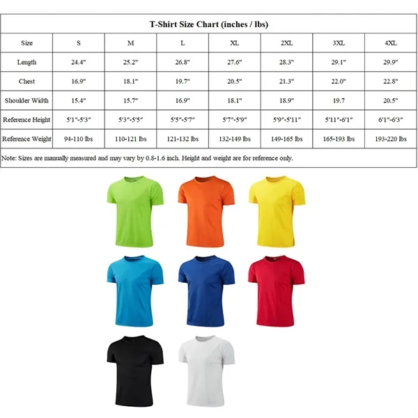 Casual Sports Quick Drying Promotional T Shirt Custom Logo - Casual Sports Quick Drying Promotional T Shirt Custom Logo - Image 7 of 7