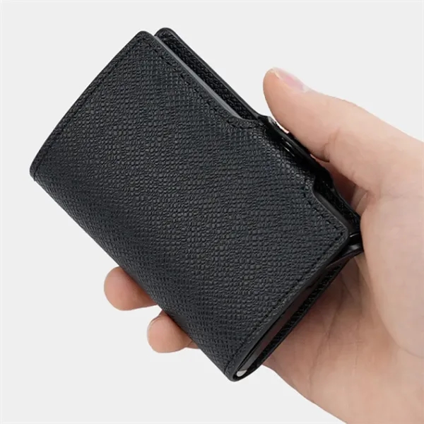 One-Click Pop-Up Slim Anti-Theft RFID-Blocking PU Cardholder - One-Click Pop-Up Slim Anti-Theft RFID-Blocking PU Cardholder - Image 2 of 14
