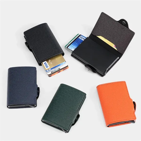 One-Click Pop-Up Slim Anti-Theft RFID-Blocking PU Cardholder - One-Click Pop-Up Slim Anti-Theft RFID-Blocking PU Cardholder - Image 3 of 14