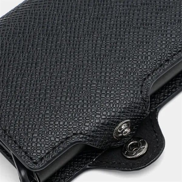 One-Click Pop-Up Slim Anti-Theft RFID-Blocking PU Cardholder - One-Click Pop-Up Slim Anti-Theft RFID-Blocking PU Cardholder - Image 4 of 14