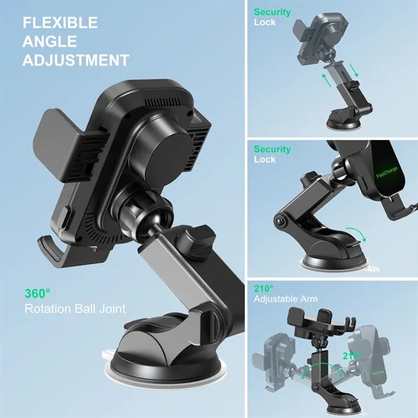 15W Wireless Car Charger - 15W Wireless Car Charger - Image 1 of 4