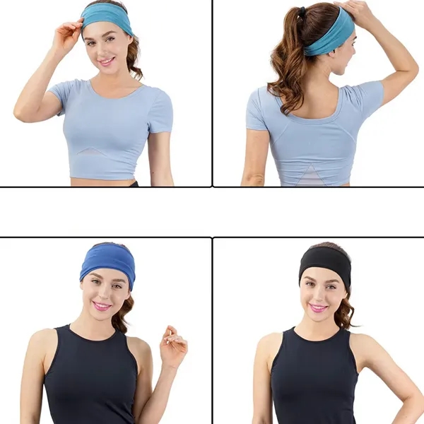 Unisex Nonslip Moisture Wicking Sports Headband - Unisex Nonslip Moisture Wicking Sports Headband - Image 5 of 12