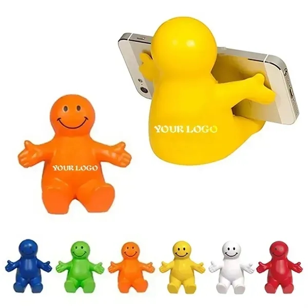 Smiley Face Stress Reliever Phone Holder - Smiley Face Stress Reliever Phone Holder - Image 0 of 4