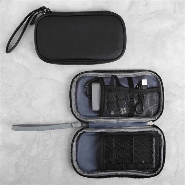 Nova Clutch 600D RPET Tech Organizer - Nova Clutch 600D RPET Tech Organizer - Image 4 of 10