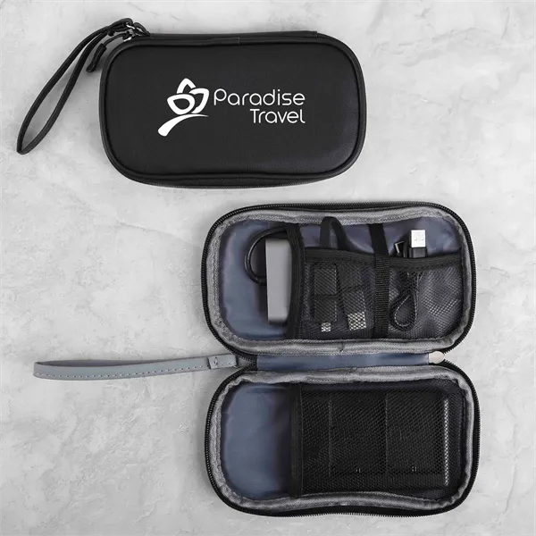 Nova Clutch 600D RPET Tech Organizer - Nova Clutch 600D RPET Tech Organizer - Image 8 of 10