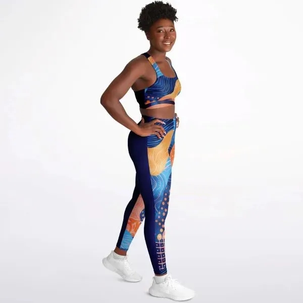 Padded Sports Bra & Leggings - All Over Print - Padded Sports Bra & Leggings - All Over Print - Image 3 of 3
