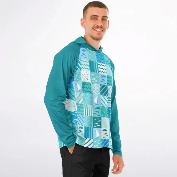Men's Long Sleeve Hooded Performance Shirt - All Over Print - Men's Long Sleeve Hooded Performance Shirt - All Over Print - Image 0 of 3