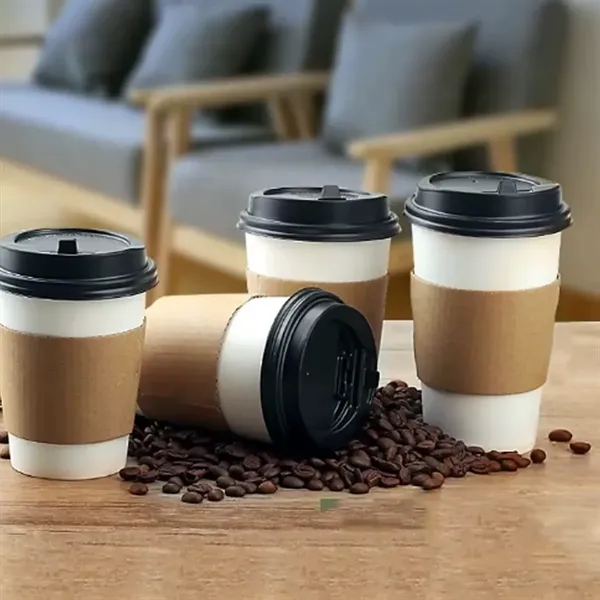 12Oz. Insulated Coffee Cup with Sleeve and Lid - 12Oz. Insulated Coffee Cup with Sleeve and Lid - Image 5 of 5