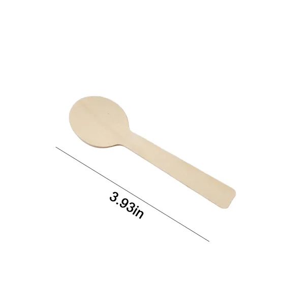 Custom Disposable Mini Wooden Tasting Spoon - Custom Disposable Mini Wooden Tasting Spoon - Image 1 of 8