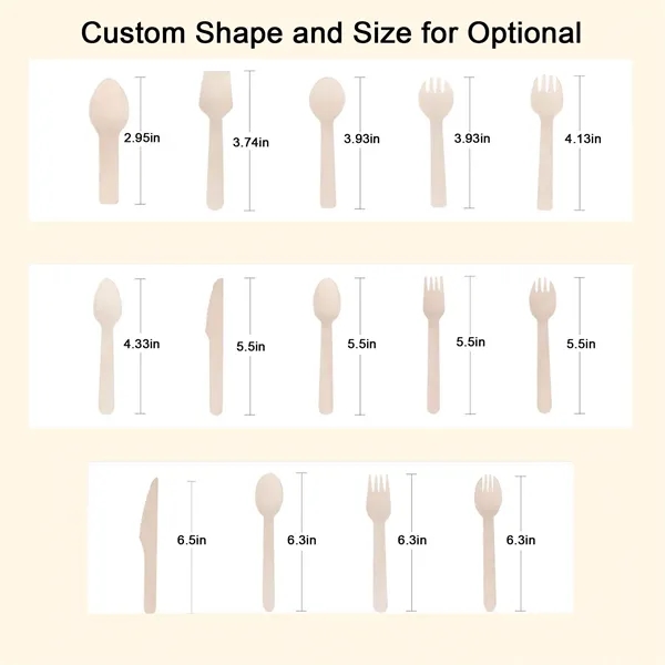 Custom Disposable Mini Wooden Tasting Spoon - Custom Disposable Mini Wooden Tasting Spoon - Image 2 of 8