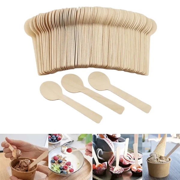 Custom Disposable Mini Wooden Tasting Spoon - Custom Disposable Mini Wooden Tasting Spoon - Image 8 of 8