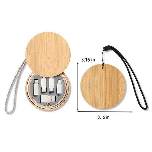 Sustainable Charging Cable Set - Bamboo And Wheat Straw - Sustainable Charging Cable Set - Bamboo And Wheat Straw - Image 0 of 4