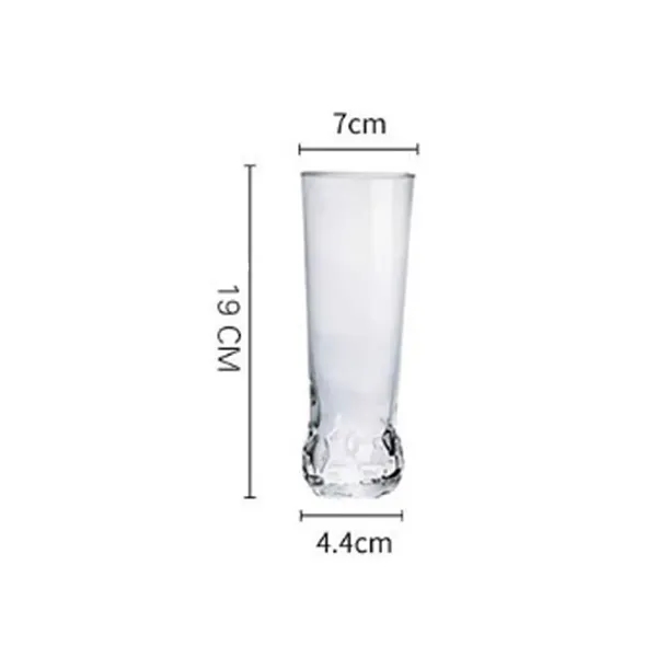 13Oz. Soccer Ball Design Tall Beer Glasses - 13Oz. Soccer Ball Design Tall Beer Glasses - Image 1 of 3