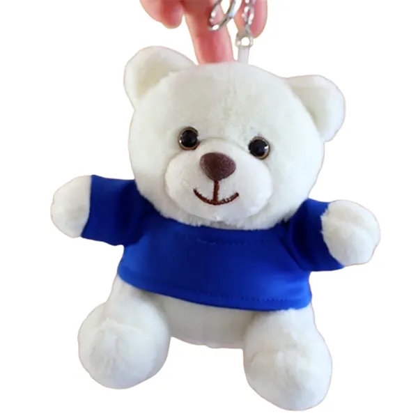 Cute Plush Teddy Bear Keychain With Custom Logo - Cute Plush Teddy Bear Keychain With Custom Logo - Image 4 of 10