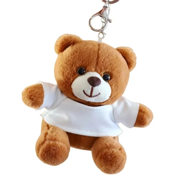 Cute Plush Teddy Bear Keychain With Custom Logo - Cute Plush Teddy Bear Keychain With Custom Logo - Image 7 of 10