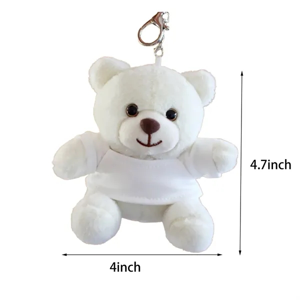 Cute Plush Teddy Bear Keychain With Custom Logo - Cute Plush Teddy Bear Keychain With Custom Logo - Image 10 of 10