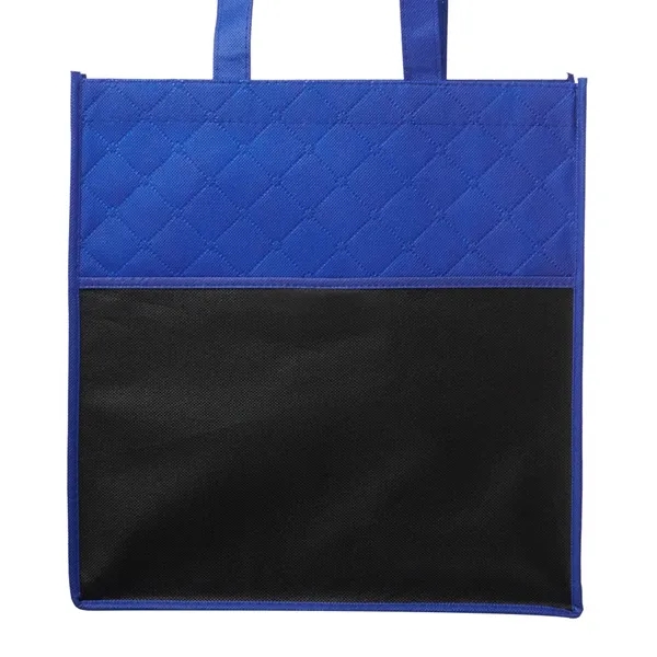 Reusable Quilted Pocket Grocery Tote Bag - Reusable Quilted Pocket Grocery Tote Bag - Image 8 of 15