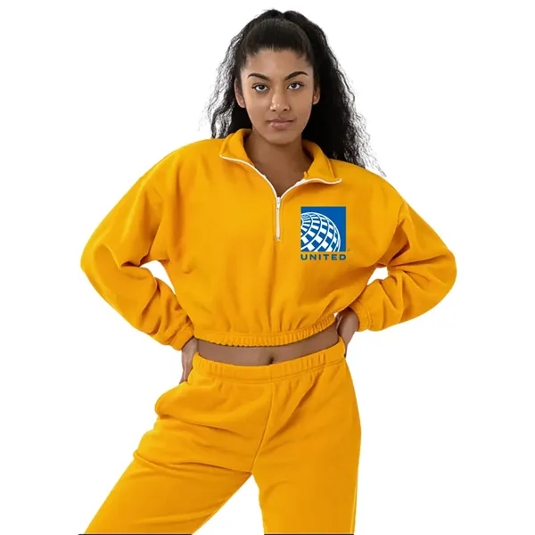 Cropped Polar Fleece Half Zip - Cropped Polar Fleece Half Zip - Image 0 of 12