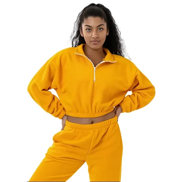 Cropped Polar Fleece Half Zip - Cropped Polar Fleece Half Zip - Image 1 of 12