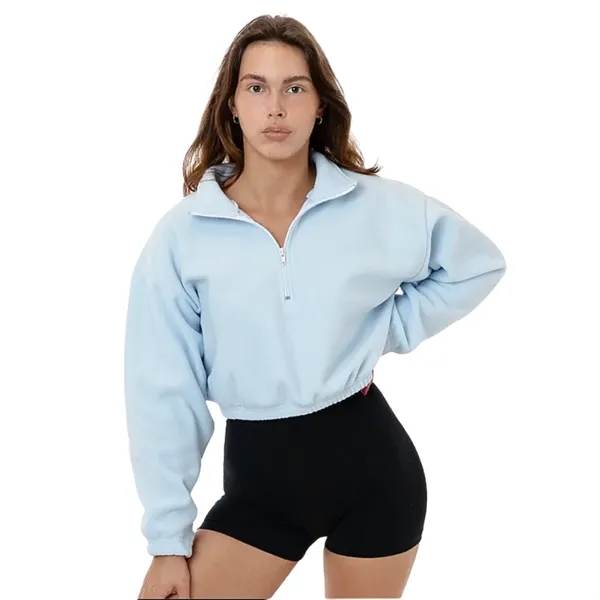 Cropped Polar Fleece Half Zip - Cropped Polar Fleece Half Zip - Image 4 of 12