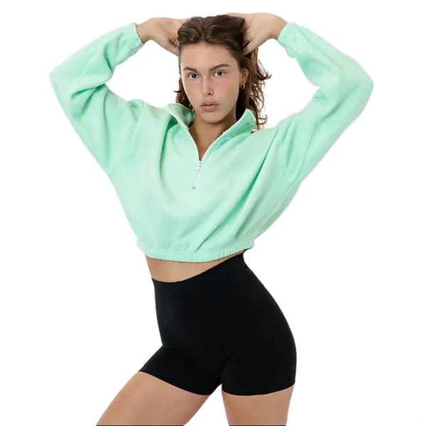Cropped Polar Fleece Half Zip - Cropped Polar Fleece Half Zip - Image 6 of 12