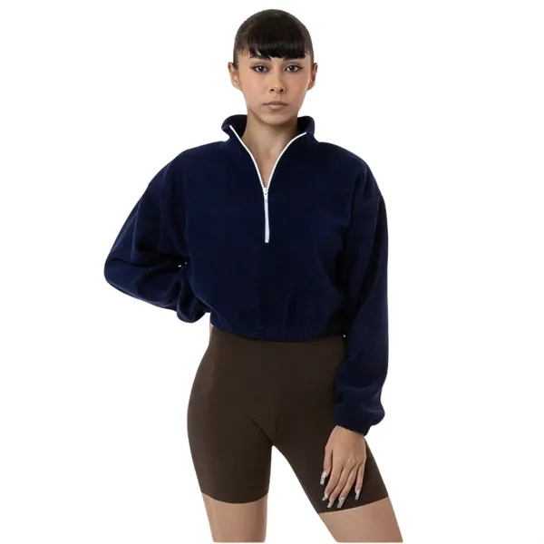 Cropped Polar Fleece Half Zip - Cropped Polar Fleece Half Zip - Image 7 of 12