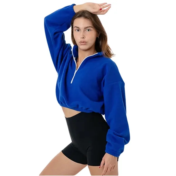 Cropped Polar Fleece Half Zip - Cropped Polar Fleece Half Zip - Image 10 of 12