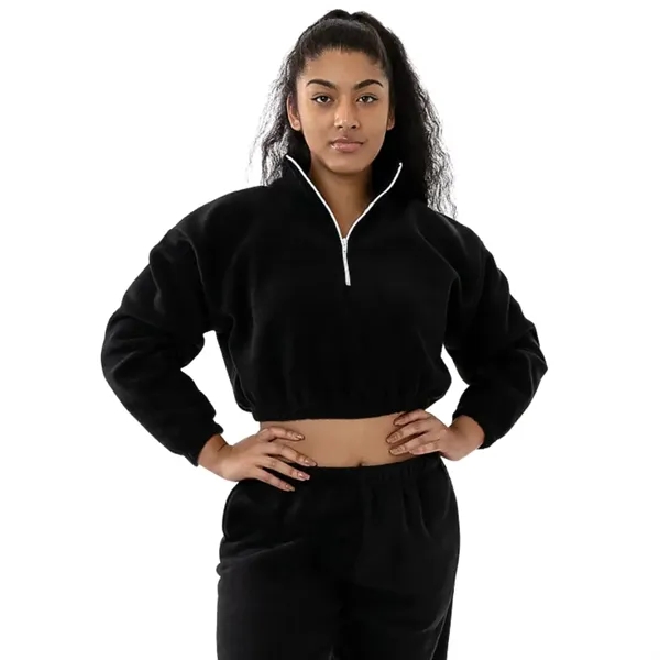 Cropped Polar Fleece Half Zip - Cropped Polar Fleece Half Zip - Image 11 of 12