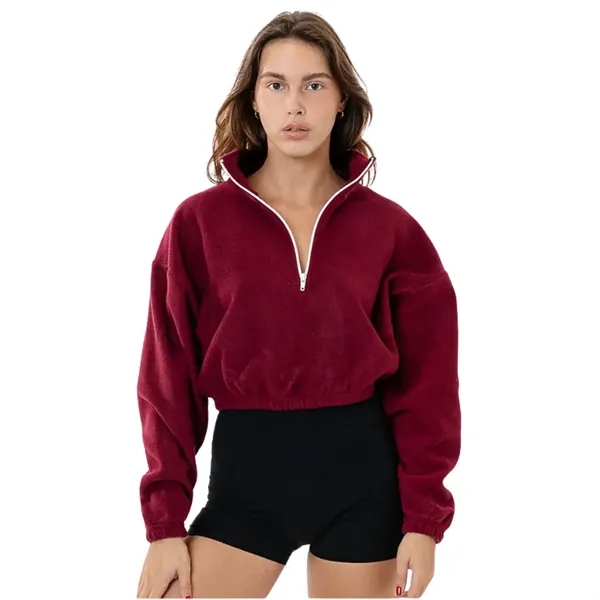 Cropped Polar Fleece Half Zip - Cropped Polar Fleece Half Zip - Image 12 of 12