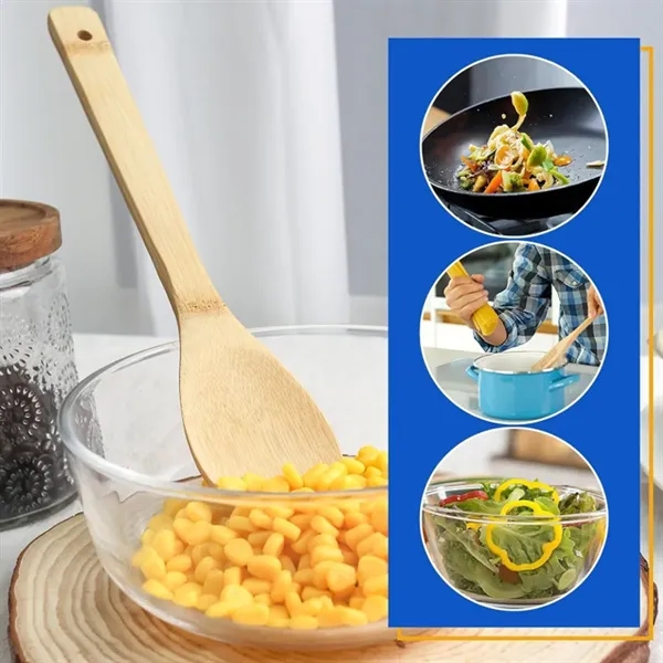 Bamboo Spatula spoon Cooking Utensil 3 in 1 Set - Bamboo Spatula spoon Cooking Utensil 3 in 1 Set - Image 4 of 5