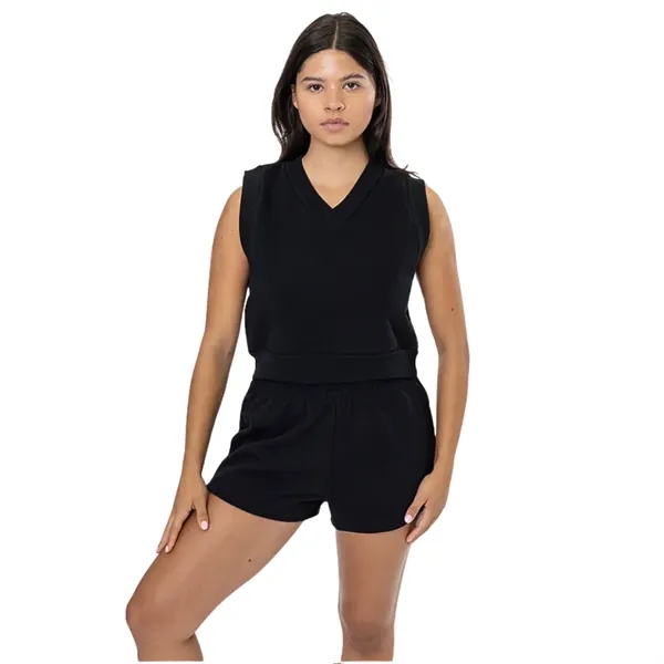 Heavy Fleece Cropped V-Neck Vest - Heavy Fleece Cropped V-Neck Vest - Image 2 of 3