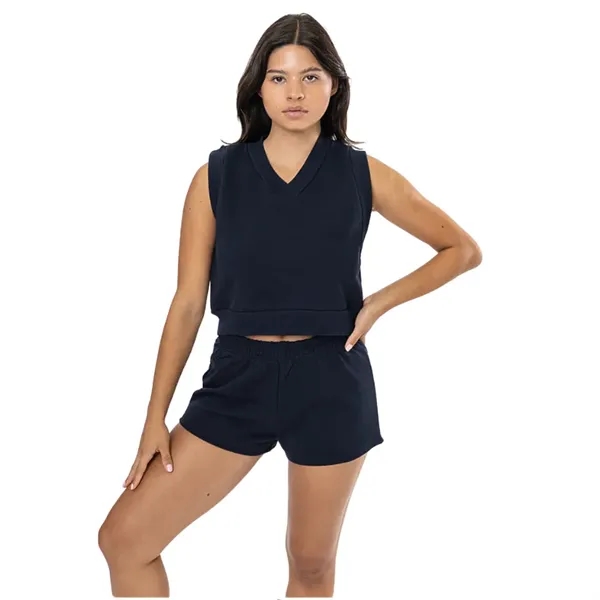 Heavy Fleece Cropped V-Neck Vest - Heavy Fleece Cropped V-Neck Vest - Image 3 of 3