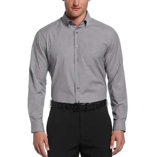 Perry Ellis Heathered Woven Shirt - Perry Ellis Heathered Woven Shirt - Image 11 of 12